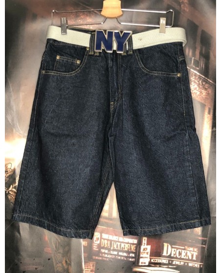 BSAT Baggy Denim Shorts Indigo Blue