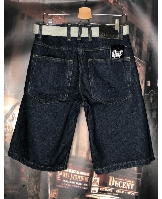 BSAT Baggy Denim Shorts Indigo Blue