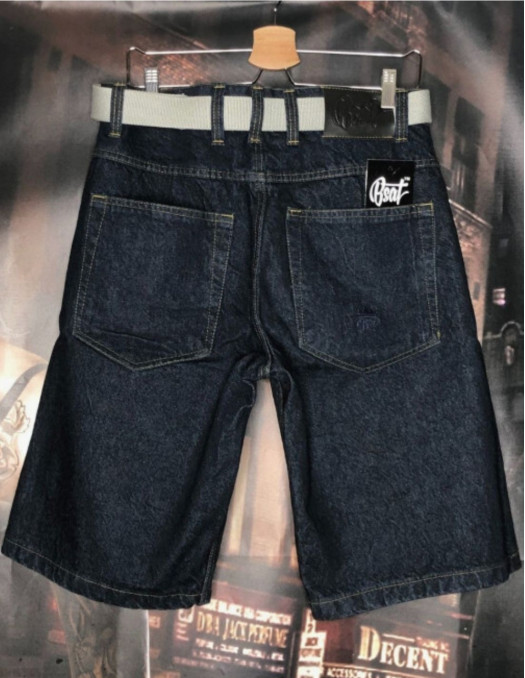RP Crew Baggy Denim Shorts BlueNGold
