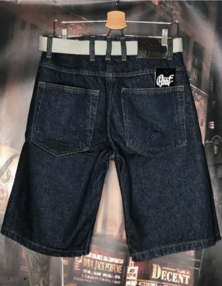 RP Crew Baggy Denim Shorts BlueNGold
