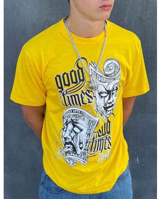 BSAT Good Times Sad Times T-Shirt Yellow