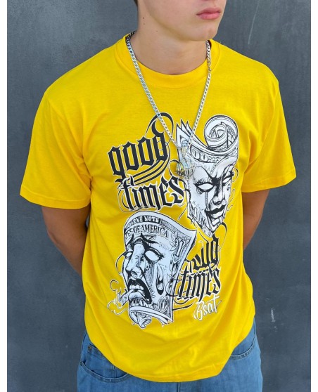 BSAT Good Times Sad Times T-Shirt Yellow