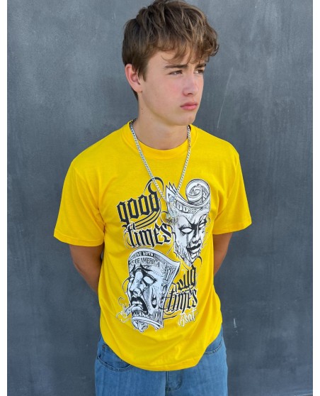 BSAT Good Times Sad Times T-Shirt Yellow