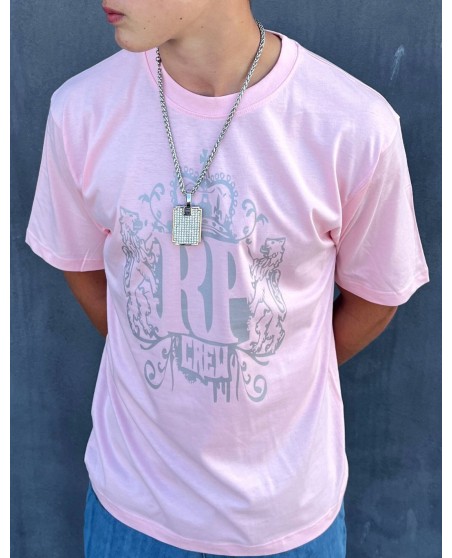 RP CREW Baggy Organic Cotton T-Shirt RoseNSilver by BSAT