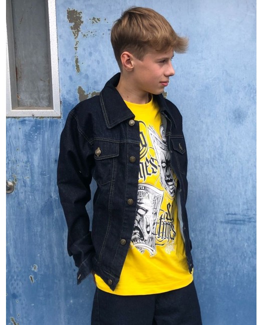 90S Denim Jacket Indigo Blue by BSAT