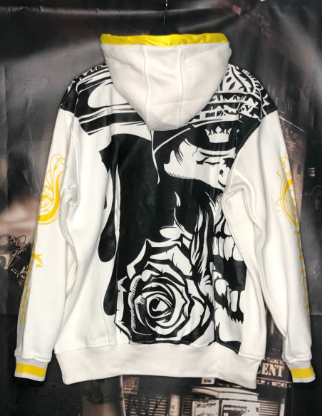 BSAT Darkness Glory Graffitti Hoodie White