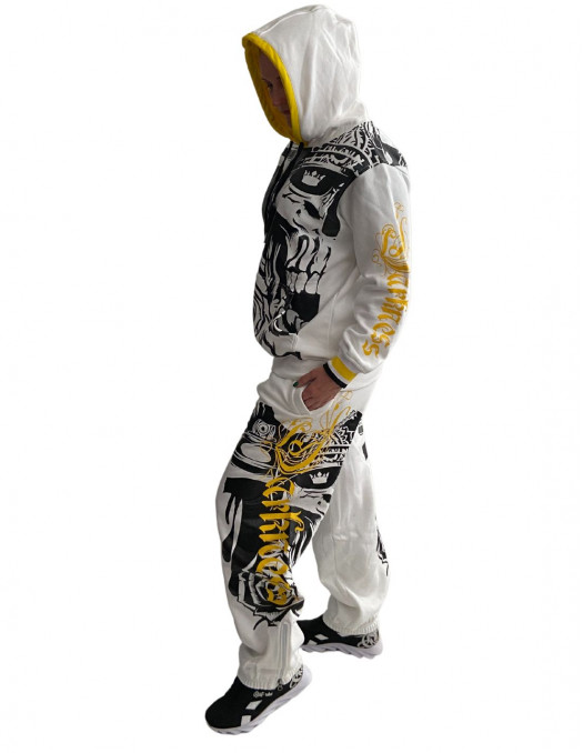 Darkness Glory Graffiti Hoodie White...
