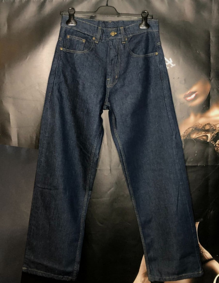 Baggy Rebels Hood Skull Jeans Indigo Blue