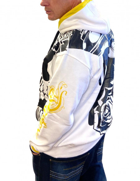 BSAT Darkness Glory Graffitti Hoodie White