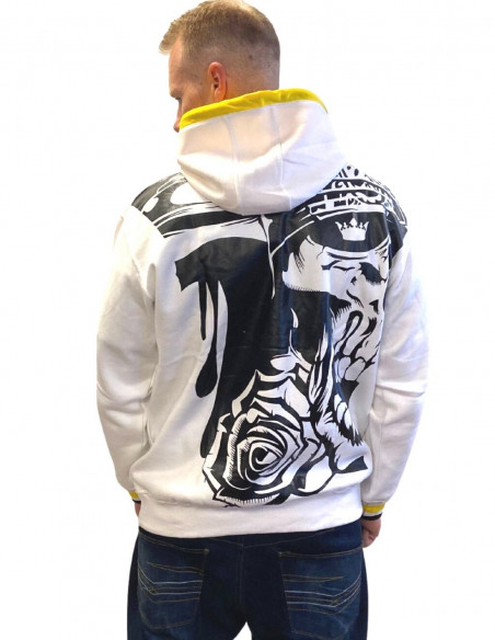 BSAT Darkness Glory Graffitti Hoodie White