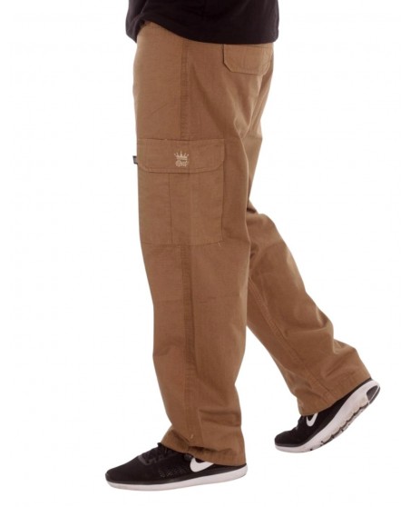 BSAT Combat Cargo Pants Dark Khaki Baggy Fit