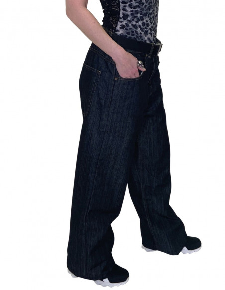 Black Baggy Jeans by BSAT