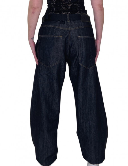 Black Baggy Jeans by BSAT