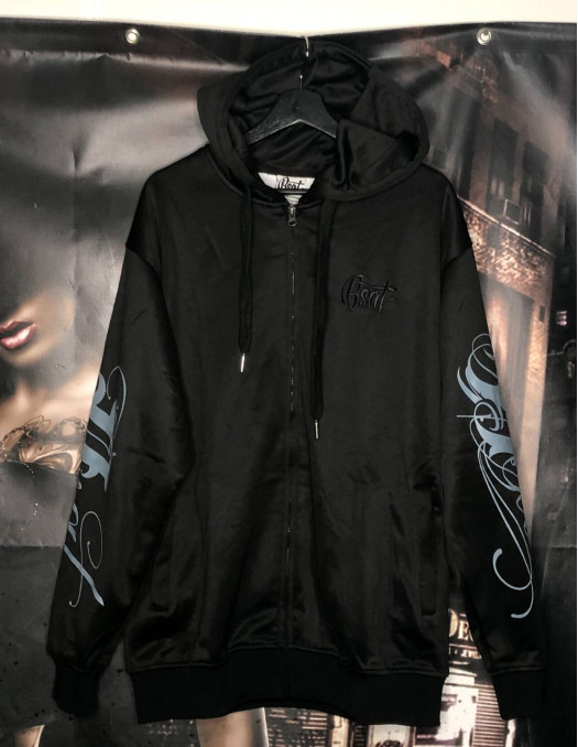 Art Script Skull On Fire ZipHoodie by...