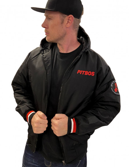 Fearless Dog Winter Jacket Black by Pitbos