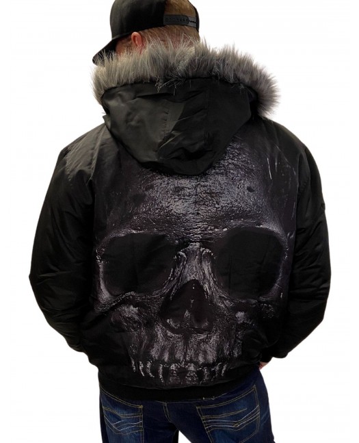 BSAT Skull Winter Jacket Black