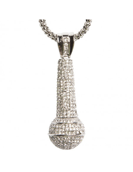 Silver Mic Necklace