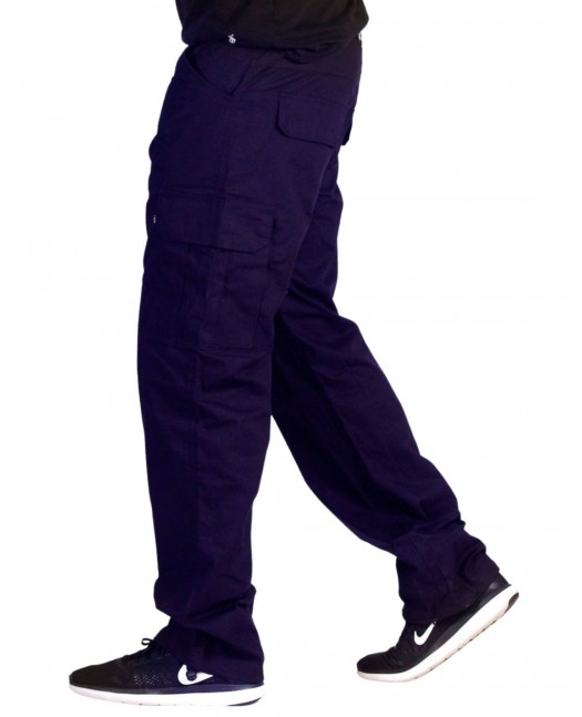BSAT Regular Fit Combat Cargo Pants Navy