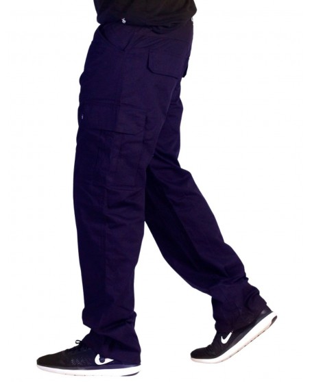 BSAT Regular Fit Combat Cargo Pants Navy