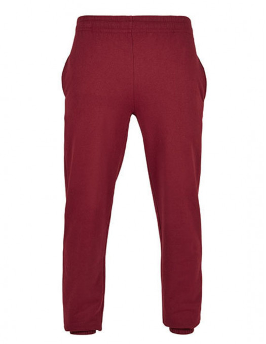 All Burgundy Basic Sweatpants