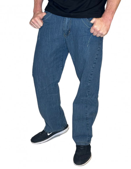 FAT313 Renew Jeans Light Vintage Blue Baggy