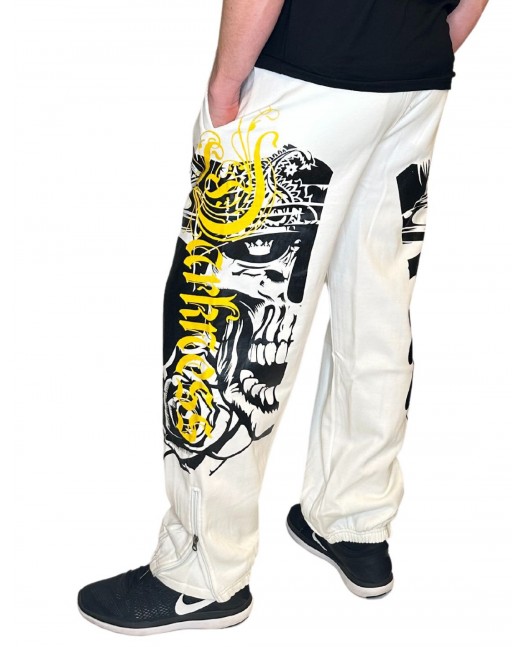 BSAT Darkness Graffiti Sweatpants White