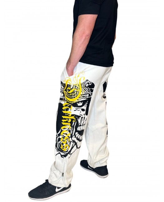 BSAT Darkness Graffiti Sweatpants White