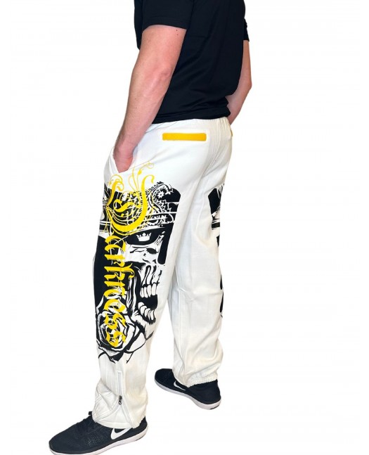 BSAT Darkness Graffiti Sweatpants White