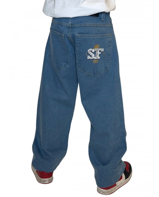 BSAT Street Famous Baggy Jeans SkyBlue