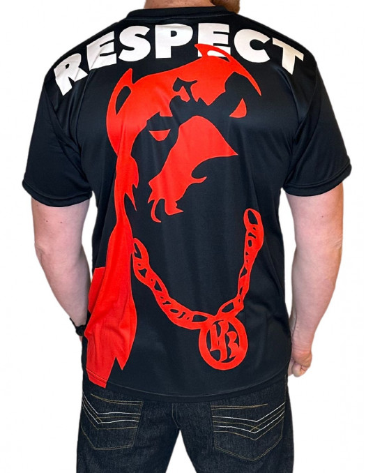 Respect Tee Black/Red/White by Pitbos