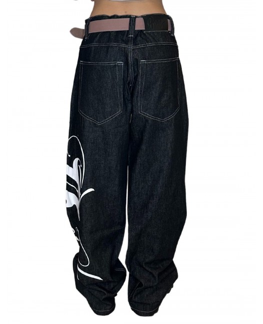 Art Script Logo Baggy Jeans...