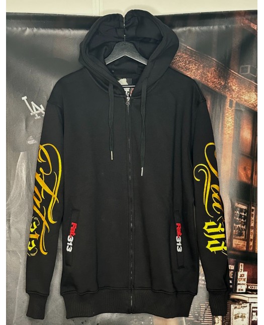 FAT313 Script Logo ZipHoodie Golden...