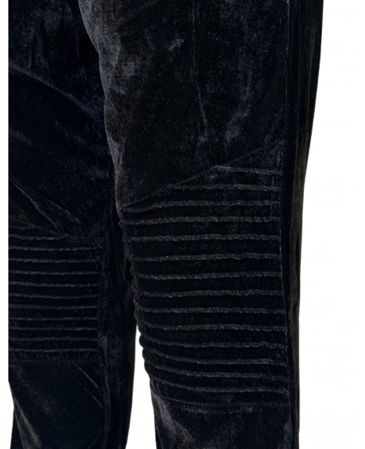 Gangsta Velour Velvet Tracksuit Black...