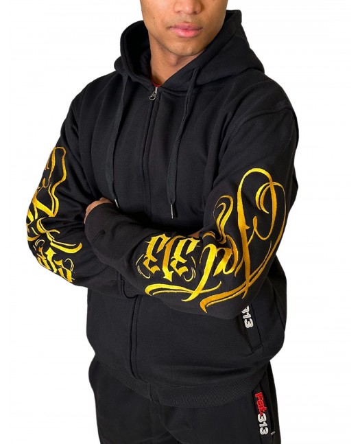 FAT313 Script Logo ZipHoodie Golden...