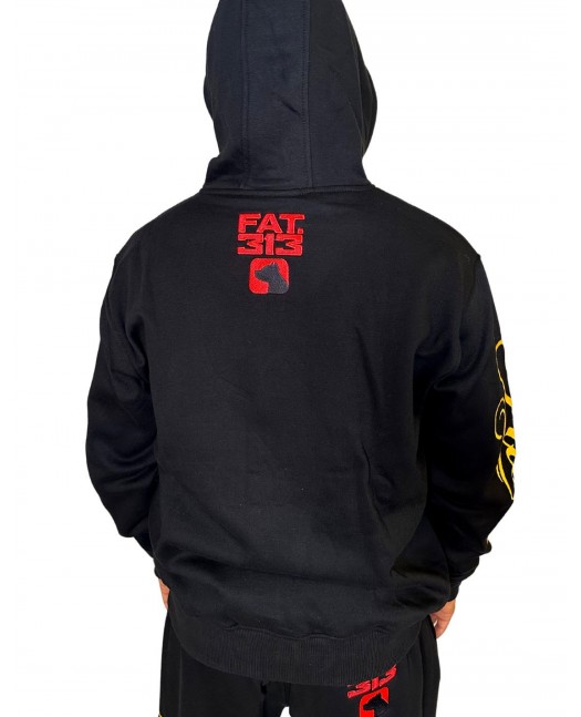 FAT313 Script Logo ZipHoodie Golden...