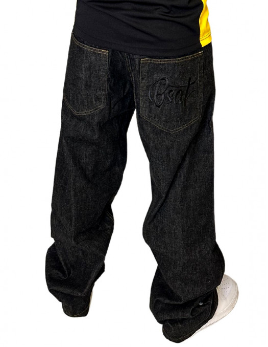 Compton Jeans BlackNGold Baggy by BSAT