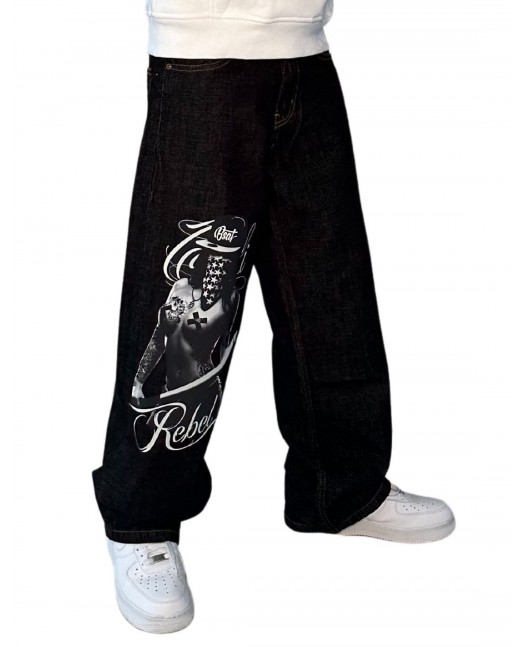 Black Rebel Chica Baggy Jeans by BSAT