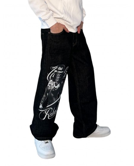 Black Rebel Chica Baggy Jeans by BSAT