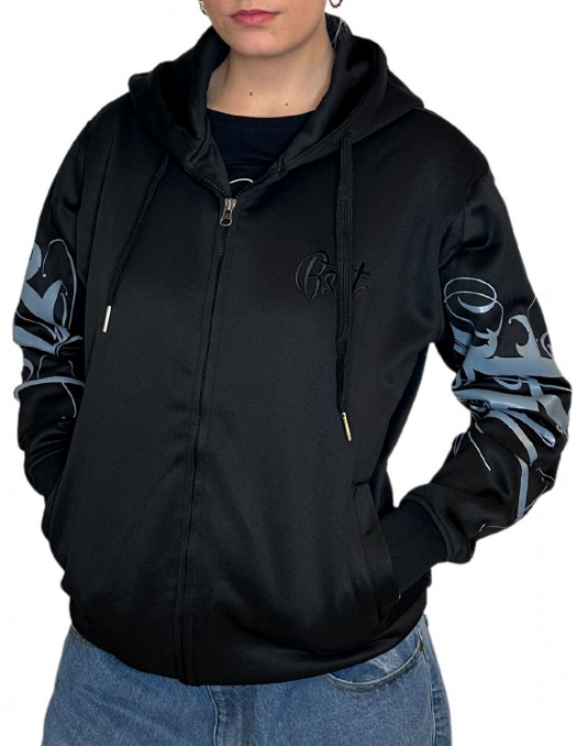 Art Script Skull On Fire ZipHoodie by...