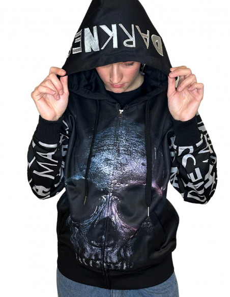 BSAT Darkness Skull El Barrio ZipHoodie