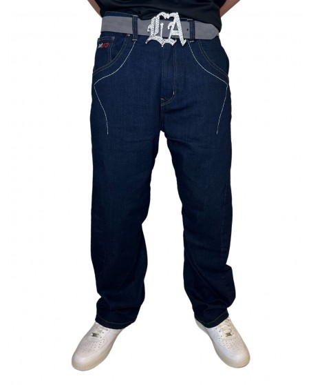 FAT313 Regular Jeans Fit Renew Stretch Dark Blue Washed