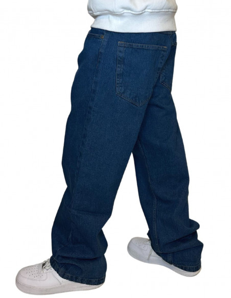 Plain baggy Jeans Blue by BSAT