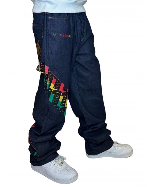 Dirty Money One Love Rasta Baggy...