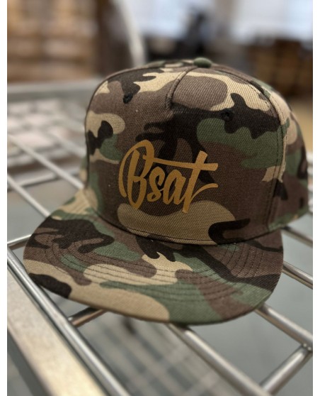BSAT Logo Camo Snapback Cap