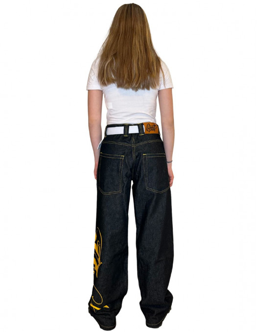 BSAT Art Script Logo Baggy Jeans...