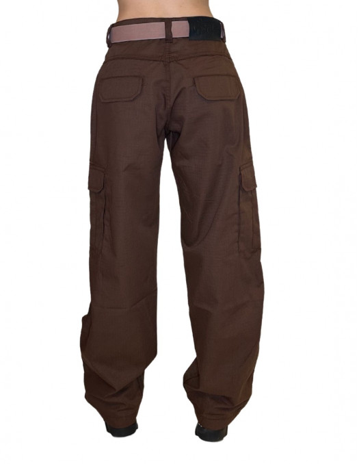Baggy Cargo Pants Brown by BSAT