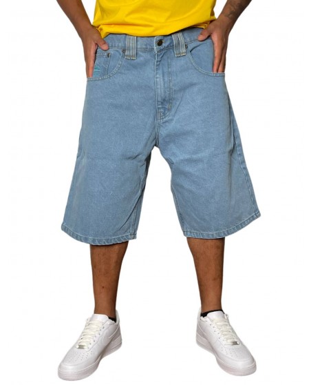 BSAT Baggy Denim Shorts Sky Blue