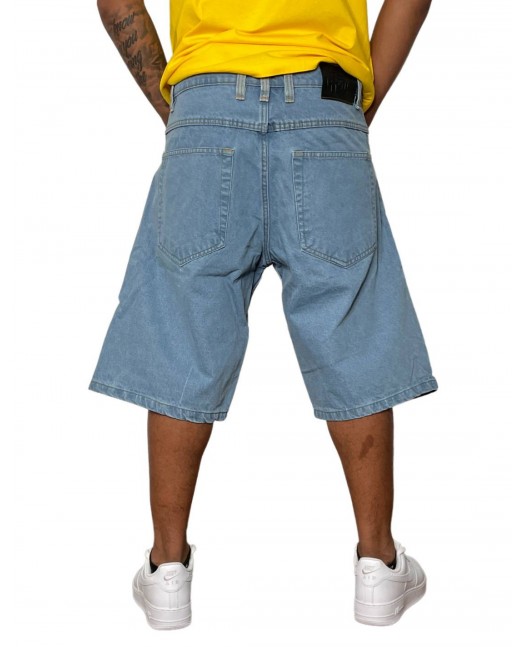 BSAT Baggy Denim Shorts Sky Blue