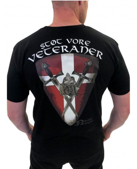 Støt vore Veteraner T-Shirt Black by Nordic Worlds Premium Cotton