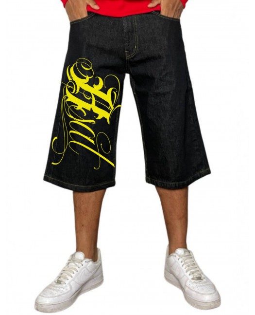 BSAT Script Logo Baggy Jorts Denim...